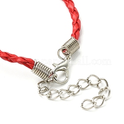 Trendy Braided Imitation Leather Bracelet Making&nbsp;BJEW-YW0001-09