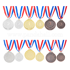 6Pcs 6 Styles Zinc Alloy Commemorative Medals&nbsp;AJEW-FH0005-05