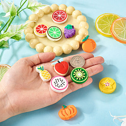 11Pcs 11 Styles PVC Fruit Beads&nbsp;KY-TA0001-48