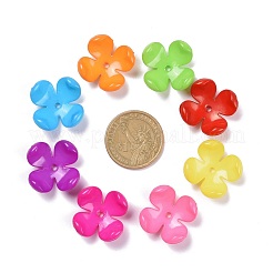 Opaque Acrylic Flower Bead Caps&nbsp;SACR-Q099-M19