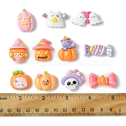 22個 11スタイル ハロウィンテーマ 不透明樹脂デコデンカボション  混合図形  14~28x20.5~31.5x8.5~11mm  2個/スタイル&nbsp;CRES-FS0001-15