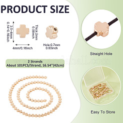 2 Strands Electroplated Synthetic Non-magnetic Hematite Beads Strands&nbsp;G-TA0001-63B