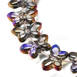 Electroplated Transparent Glass Beads Strands&nbsp;GL-CBA98F0-03D