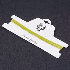 布地ゴシックチョーカーネックレス  鉄のパーツと  プラチナ  緑黄  12.2インチ（31cm）&nbsp;NJEW-E085-30F