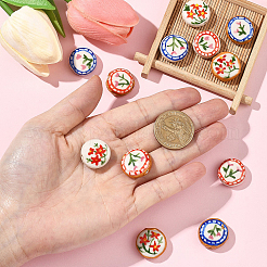 6Pcs 6 Styles Handmade Porcelain Beads&nbsp;PORC-YW0001-82
