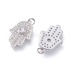 Brass Micro Pave Cubic Zirconia Pendants&nbsp;ZIRC-G156-01P
