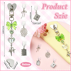5Pcs PVC Mobile Dustproof Plugs and Iron Cell Phone Holder Stand&nbsp;HJEW-SW00384