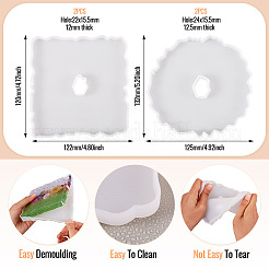 4Pcs 2 Styles Silicone Molds&nbsp;DIY-TA0011-44