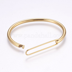 304 Stainless Steel Bangles&nbsp;LS-BJEW-P181-03G