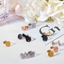 PVD Vacuum Plating 304 Stainless Steel Stud Earring Findings&nbsp;STAS-UN0012-61A