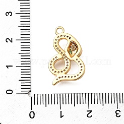 Brass Micro Pave Cubic Zirconia Pendants&nbsp;X1-KK-B147-06B-G