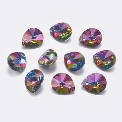 Faceted K9 Glass Rhinestone Charms&nbsp;RGLA-F053-C-001-M