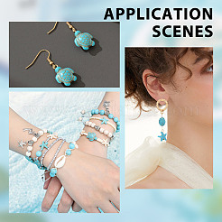 128Pcs 8 Styles Synthetic Turquoise Beads&nbsp;TURQ-HY0001-11