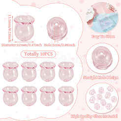 10Pcs Glass Bead Caps for Wind Chimes Making&nbsp;GLAA-BY0001-05E