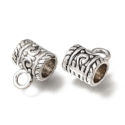 Tibetan Style Alloy Tube Bails&nbsp;FIND-Z128-11AS