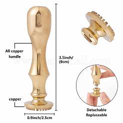 Brass Clay Seal Stamp Set&nbsp;DIY-WH0576-001