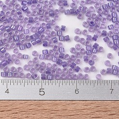 MIYUKIデリカビーズ  シリンダー  日本製シードビーズ  11/0  （db1753)スパークリングパープルライニングオパールab  1.3x1.6mm  穴：0.8mm  約20000個/袋  100 G /袋&nbsp;SEED-J020-DB1753