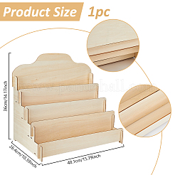 4-Slot Wood Display Risers&nbsp;ODIS-WH0030-178A-02