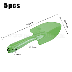 鉄シャベル  ガーデニングツール  土壌植栽掘削移植用  ミックスカラー  198x66.5x26.5mm  穴：5.5mm  5色  1pc /カラー  5個/セット&nbsp;TOOL-PH0017-27