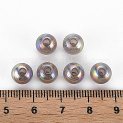 模造ゼリーアクリルビーズ  ABカラーメッキ  ラウンド  グレー  8mm  穴：1.8mm  約1745個/500g&nbsp;MACR-S373-66-E06