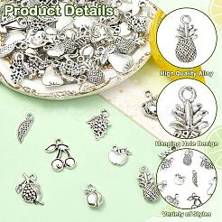 90Pcs 9 Styles Tibetan Style Alloy Pendants&nbsp;TIBEP-CJ0003-58