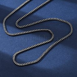 2MM 304 Stainless Steel Wheat Chain Necklaces&nbsp;NJEW-Q013-16A