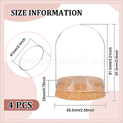 Glass Dome Cover&nbsp;AJEW-WH0165-40A