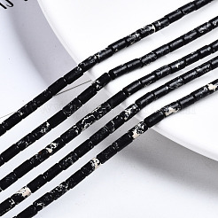 ナチュラルインペリアルジャスパービーズ連売り  コラム  5~6x3mm  穴：0.8mm  約62~63個/連  15.35~15.75インチ（39~40cm）&nbsp;G-S366-073