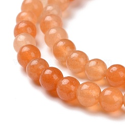 天然石レッドアベンチュリンビーズ連売り  ラウンド  4~4.5mm  穴：1mm  約91~94個/連  14.9インチ（38cm）&nbsp;G-G735-39-4mm