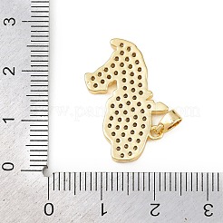 Brass Micro Pave Cubic Zirconia Pendants&nbsp;KK-B161-03G