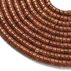 Synthetic Goldstone Beads Strands&nbsp;G-Z110-A37-2x4mm-01