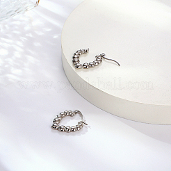 Tarnish Resistant 304 Stainless Steel Hoop Earrings&nbsp;PC3613-01