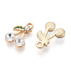 Alloy Rhinestone Pendants&nbsp;ENAM-S119-025C