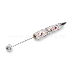 Polymer Clay Rhinestones Ball-Point Pen&nbsp;OFST-D300-02P-A