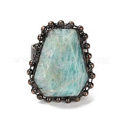 Natural Mixed Gemstone Open Cuff Ring&nbsp;RJEW-M166-03R