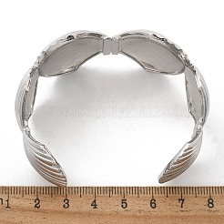 Brass Open Cuff Bangles for Women&nbsp;BJEW-M091-02P