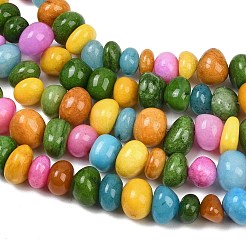 Dyed Natural White Jade Beads Strands&nbsp;GG-CBACF26-A03-07
