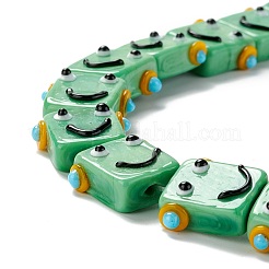 Handmade Lampwork Beads Strands&nbsp;LAMP-D015-07G