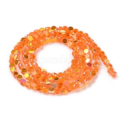 Transparent Electroplate Glass Beads Strands&nbsp;GLAA-Q099-A01-M02