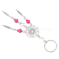 Alloy & Synthetic Turquoise Keychains&nbsp;KEYC-JKC01458