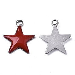 201 Stainless Steel Enamel Charms&nbsp;LS-STAS-N088-14H