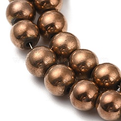 電気メッキ合成磁性ヘマタイトビーズ連売り  ラウンド  ミックスカラー  5mm  穴：0.8mm  約84~87個/連  16.14~16.96''（41~43センチメートル）&nbsp;G-E602-01