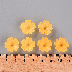 Transparent Frosted Acrylic Bead Caps&nbsp;MACR-S371-04A-724