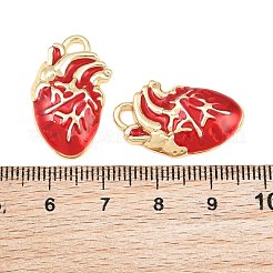 Rack Plating Alloy Enamel Pendants&nbsp;AL-CBA2B10-01G-01