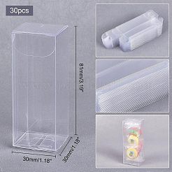 30Pcs Rectangle Transparent Plastic PVC Box Gift Packaging&nbsp;CON-NB0001-85B