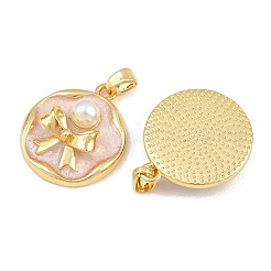 Brass Enamel Pendants&nbsp;KK-CBAEBFB-16G