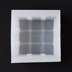マジック キューブ キャンドル食品グレードのシリコン型  香りのよいキャンドル作りに  ホワイト  71x74x67mm  内径：60x60x58mm&nbsp;DIY-D071-10