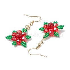 3Pairs 3 Styles Natural Carnelian & Malaysia Jade & Rose Quartz Dangle Earrings&nbsp;EJEW-MZ00258
