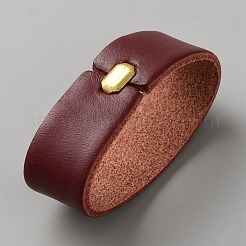 Cowhide Leather Loop Keepers&nbsp;FIND-WH0139-482A-04