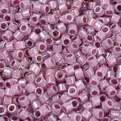 MIYUKIデリカビーズ  シリンダー  日本製シードビーズ  11/0  （db1752)スパークリング蘭裏地オパールab  1.3x1.6mm  穴：0.8mm  約2000PCS /ボトル  10 G /ボトル&nbsp;SEED-JP0008-DB1752